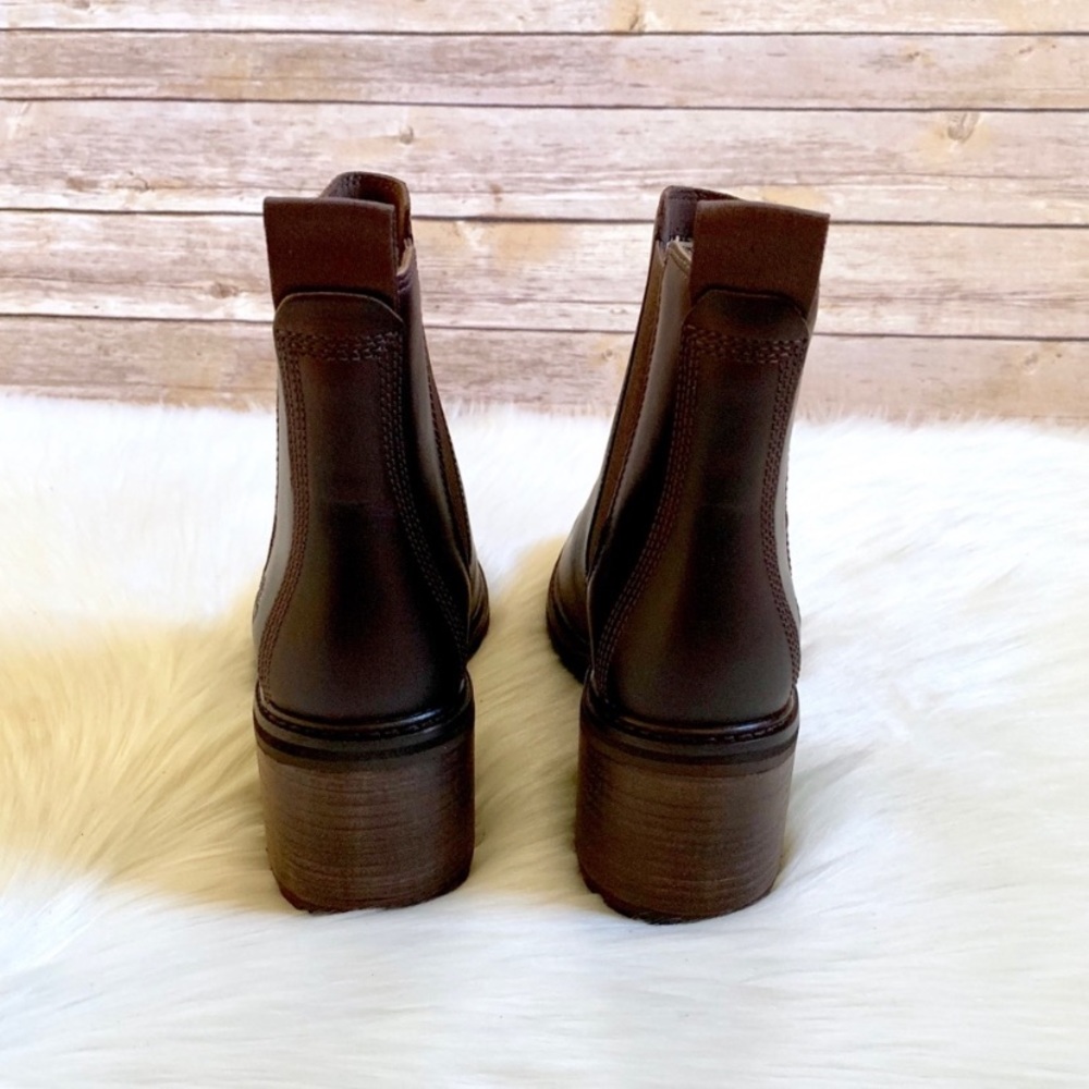 Timberland Dark Brown Sienna High Chelsea Boots - Picture 6 of 7